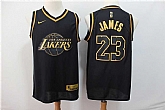 Lakers 23 Lebron James Black Gold Nike Swingman Jersey (1),baseball caps,new era cap wholesale,wholesale hats